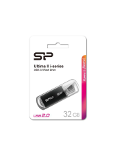 SILICON POWER USB Flash Drive Ultima II-I, 32GB, USB 2.0, μαύρο