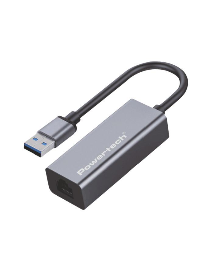 POWERTECH αντάπτορας δικτύου PT-1454, USB, 1000Mbps Ethernet, γκρι