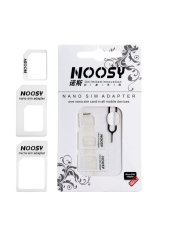 NOOSY Nano SIM & Micro SIM Adapter Set, μαύρο