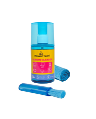 POWERTECH σπρέι καθαρισμού οθόνης PT-1313 με πανί μικροϊνών & βουρτσάκι, 200ml