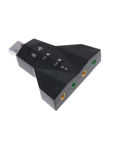 POWERTECH κάρτα ήχου USB CAB-U037, 7.1CH, έξοδος μικρόφωνου & ακουστικού