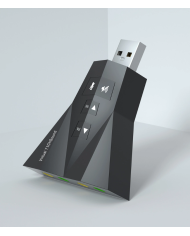 POWERTECH κάρτα ήχου USB CAB-U037, 7.1CH, έξοδος μικρόφωνου & ακουστικού