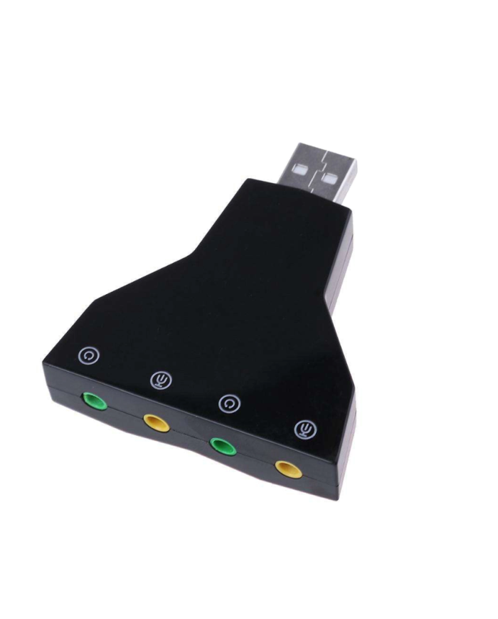 POWERTECH κάρτα ήχου USB CAB-U037, 7.1CH, έξοδος μικρόφωνου & ακουστικού