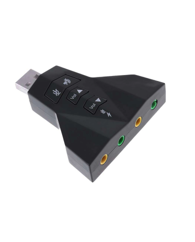 POWERTECH κάρτα ήχου USB CAB-U037, 7.1CH, έξοδος μικρόφωνου & ακουστικού