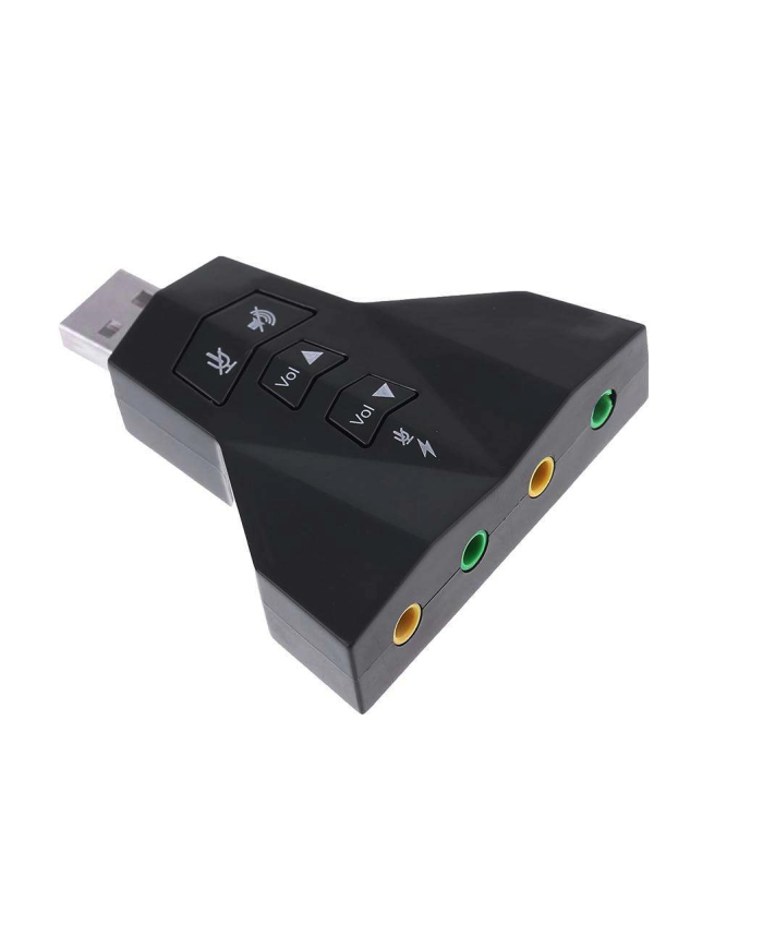 POWERTECH κάρτα ήχου USB CAB-U037, 7.1CH, έξοδος μικρόφωνου & ακουστικού