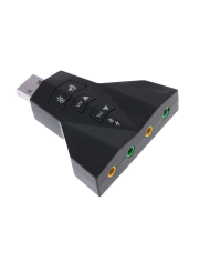 POWERTECH κάρτα ήχου USB CAB-U037, 7.1CH, έξοδος μικρόφωνου & ακουστικού