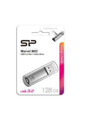 SILICON POWER USB Flash Drive Marvel M02, 128GB, USB 3.2, γκρι