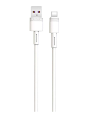 XO NB-Q166 5A Καλώδιο Ταχείας Φόρτισης Type-C Λευκό 1m