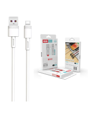 XO NB-Q166 5A Καλώδιο Ταχείας Φόρτισης Type-C Λευκό 1m