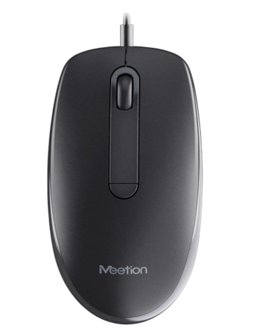 Meetion M100 USB Ενσύρματο Ποντίκι Μαύρο