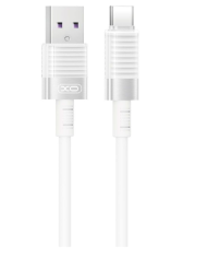 XO NB-Q166 5A Καλώδιο Ταχείας Φόρτισης Type-C Λευκό 1m