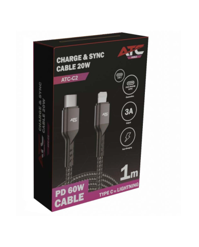 ATC-C2 Charge & Sync Cable Type C/Lighting 20W