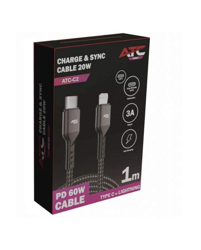 ATC-C2 Charge & Sync Cable Type C/Lighting 20W