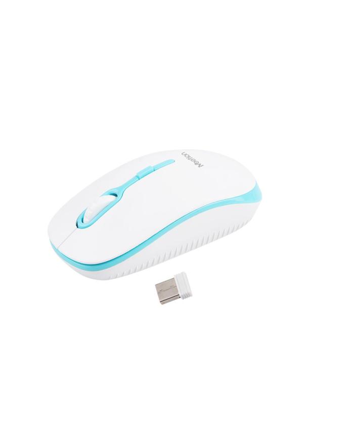 Meetion MT-R547 Ασύρματο Ποντίκι 2.4G Άσπρο & Μπλέ