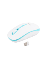Meetion MT-R547 Ασύρματο Ποντίκι 2.4G Άσπρο & Μπλέ