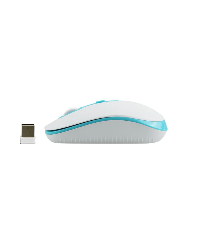 Meetion MT-R547 Ασύρματο Ποντίκι 2.4G Άσπρο & Μπλέ