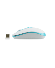 Meetion MT-R547 Ασύρματο Ποντίκι 2.4G Άσπρο & Μπλέ