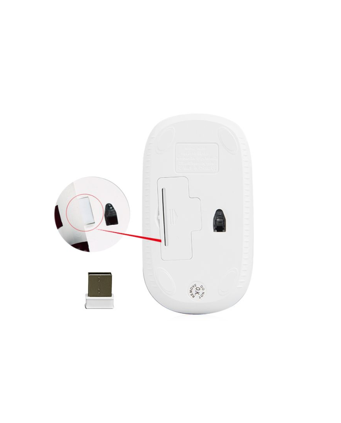 Meetion MT-R547 Ασύρματο Ποντίκι 2.4G Άσπρο & Μπλέ