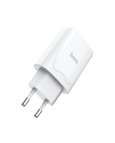 Hoco 2x USB Wall Adapter Ασπρο