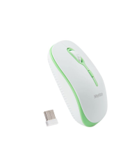 Meetion MT-R547 Ασύρματο Ποντίκι 2.4G Άσπρο & Πράσινο