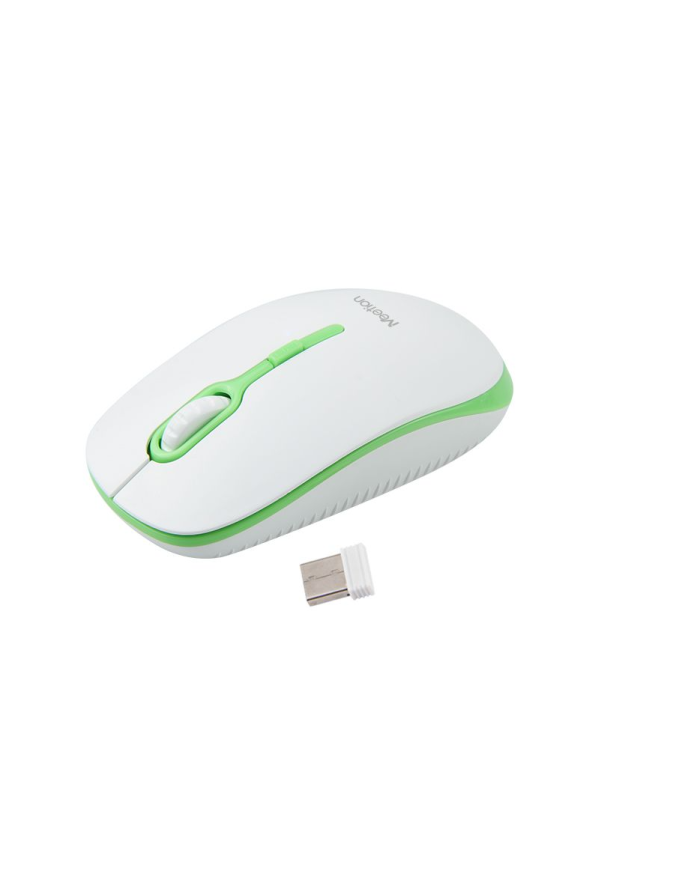 Meetion MT-R547 Ασύρματο Ποντίκι 2.4G Άσπρο & Πράσινο
