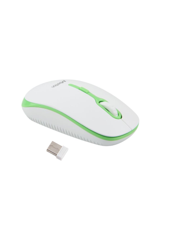 Meetion MT-R547 Ασύρματο Ποντίκι 2.4G Άσπρο & Πράσινο