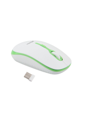 Meetion MT-R547 Ασύρματο Ποντίκι 2.4G Άσπρο & Πράσινο