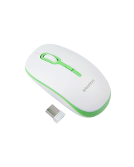 Meetion MT-R547 Ασύρματο Ποντίκι 2.4G Άσπρο & Πράσινο