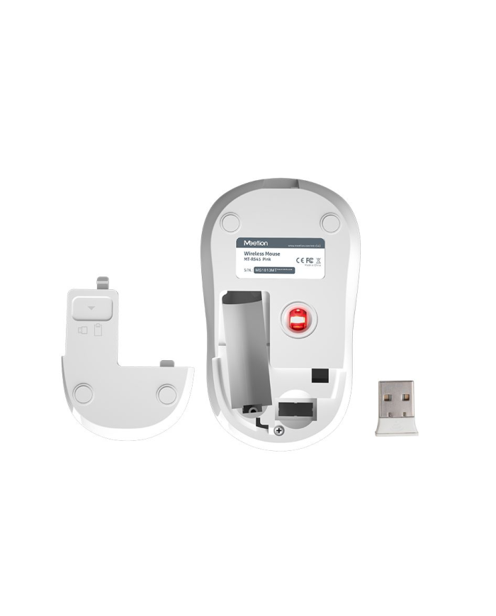 Meetion MT-R545 2.4G Ασύρματο Ποντίκι / Ρόζ
