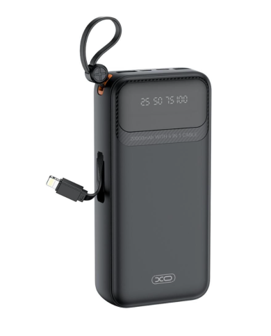 XO PR279 Powerbank με Καλώδια USB-A Type-C Micro & Lightning 20.000mAh