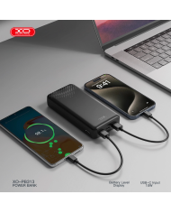 XO PB313 Powerbank 20000mAh Μαύρο