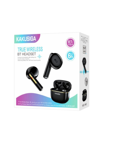 KAKUSIGA earphones με θήκη φόρτισης KSC-1482, True Wireless, 15mm, 35/300mAh, μαύρα