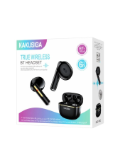 KAKUSIGA earphones με θήκη φόρτισης KSC-1482, True Wireless, 15mm, 35/300mAh, μαύρα