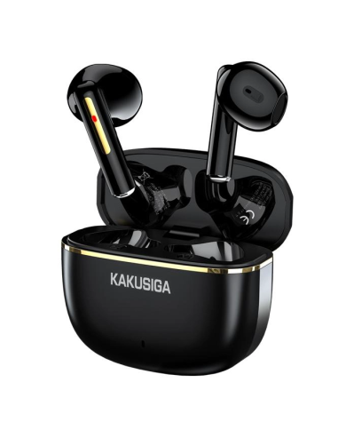 KAKUSIGA earphones με θήκη φόρτισης KSC-1482, True Wireless, 15mm, 35/300mAh, μαύρα