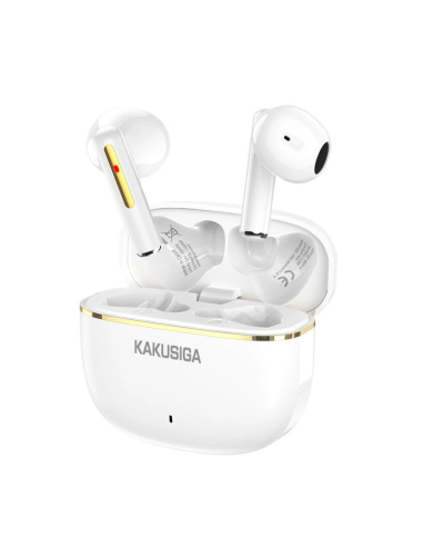 KAKUSIGA earphones με θήκη φόρτισης KSC-1482, True Wireless, 15mm, 35/300mAh, λευκά