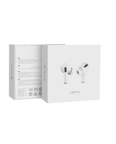 CELEBRAT earphones με θήκη φόρτισης C300 Pro, True Wireless, 13mm, 30/300mAh, λευκά