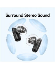 USAMS earphones με θήκη φόρτισης ID25, TWS, Φ13mm, 30/230mAh, λευκά
