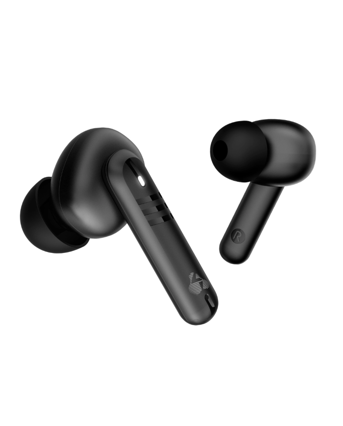 POWERTECH earphones με θήκη φόρτισης PT-1227, TWS, ENC, 30/480mAh, μαύρα