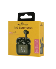 POWERTECH earphones με θήκη φόρτισης PT-1227, TWS, ENC, 30/480mAh, μαύρα