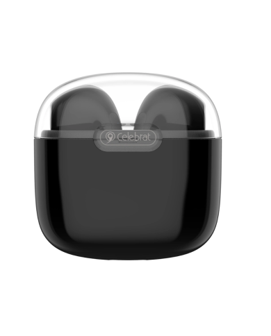 CELEBRAT earphones με θήκη φόρτισης W52, True Wireless, Φ13mm, μαύρα