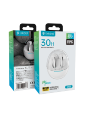 CELEBRAT earphones με θήκη φόρτισης W51, True Wireless, Φ13mm, λευκά
