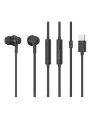 CELEBRAT earphones με μικρόφωνο G40, USB-C σύνδεση, 10mm, 1.2m, λευκά