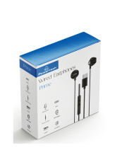 POWERTECH earphones με μικρόφωνο Prime, USB-C σύνδεση, 1.2m, μαύρα