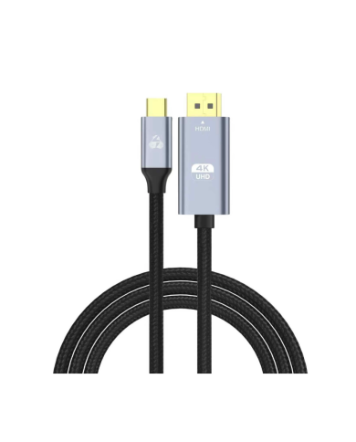 POWERTECH καλώδιο USB-C σε HDMI PTR-0171, 4K/60Hz, 10.2 Gbps, 1m, μαύρo