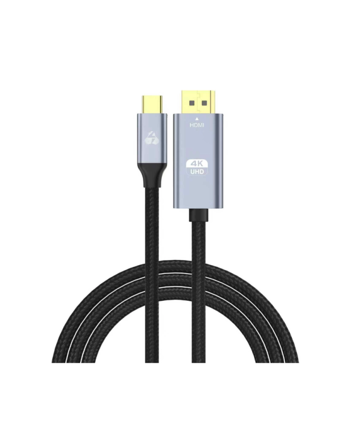 POWERTECH καλώδιο USB-C σε HDMI PTR-0171, 4K/60Hz, 10.2 Gbps, 1m, μαύρ