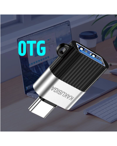 KAKUSIGA αντάπτορας USB-C σε USB KSC-1420, 5Gbps, 18W, γκρι