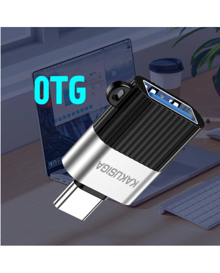 KAKUSIGA αντάπτορας USB-C σε USB KSC-1420, 5Gbps, 18W, γκρι
