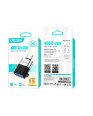 KAKUSIGA αντάπτορας USB-C σε USB KSC-1420, 5Gbps, 18W, γκρι