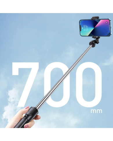 KAKUSIGA selfie stick KSC-1143 με τρίποδο, έως 70cm, Bluetooth, μαύρο