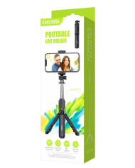 KAKUSIGA selfie stick KSC-1143 με τρίποδο, έως 70cm, Bluetooth, μαύρο